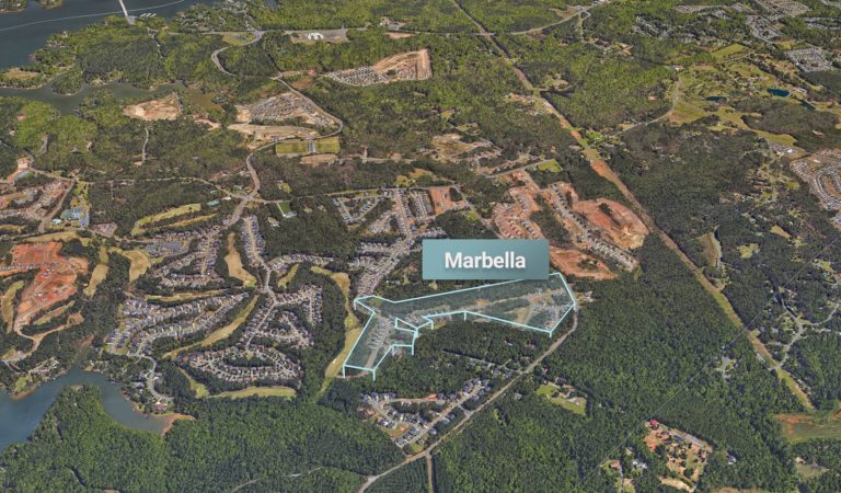 Marbella neighborhood clearly outlined - The Palisades Charlotte NC